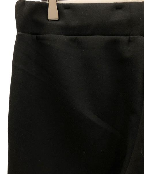 1minute 1second（ワンミニットワンセカンド）1minute 1second (ワンミニットワンセカンド) イージーパンツ cardboard knit pants with cursive print（カーボード ニット パンツ ウィズ カーシブ プリント） ブラック サイズ:Lの古着・服飾アイテム