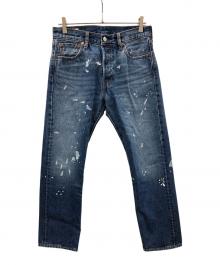 LEVI'S PReMIUM×JOURNAL STANDARD（リーバイス プレミアム×ジャーナルスタンダード）の古着「ペイント加工デニムパンツ」｜インディゴ