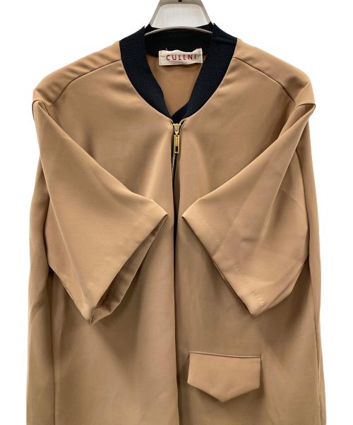CULLNI（クルニ）CULLNI (クルニ) ハーフジップシャツ ゴールドジッププルオーバー カーキ×ブラック サイズ:1の古着・服飾アイテム