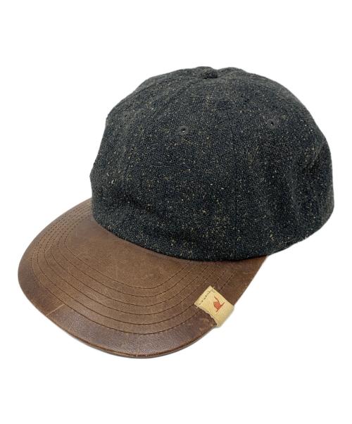 VISVIM（ビズビム）VISVIM (ビズビム) キャップ ブラック×ブラウン サイズ:実寸サイズにてご確認ください。の古着・服飾アイテム