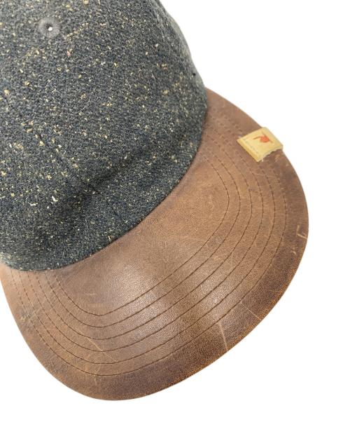 VISVIM（ビズビム）VISVIM (ビズビム) キャップ ブラック×ブラウン サイズ:実寸サイズにてご確認ください。の古着・服飾アイテム
