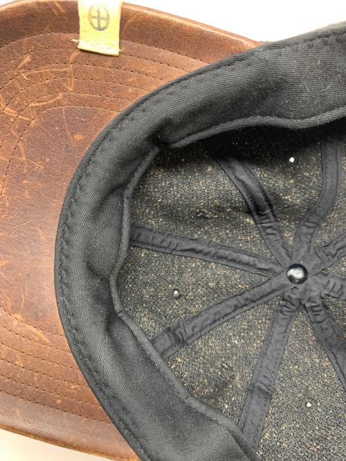 VISVIM（ビズビム）VISVIM (ビズビム) キャップ ブラック×ブラウン サイズ:実寸サイズにてご確認ください。の古着・服飾アイテム