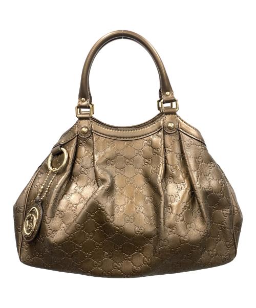GUCCI（グッチ）GUCCI (グッチ) スーキーハンドバッグ 	グッチシマ サイズ:実寸サイズにてご確認ください。の古着・服飾アイテム
