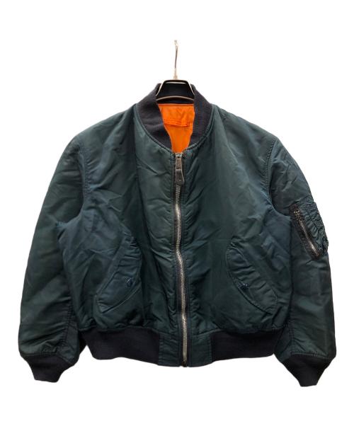 ALPHA INDUSTRIES（アルファインダストリーズ）ALPHA INDUSTRIES (アルファインダストリーズ) MA-1ジャケット グリーン サイズ:X-LARGEの古着・服飾アイテム