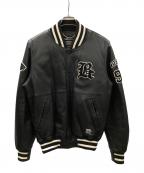 BACK CHANNELバックチャンネル）の古着「レザーブルゾン」｜ブラック