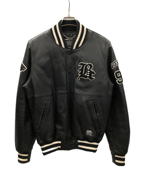 BACK CHANNEL（バックチャンネル）BACK CHANNEL (バックチャンネル) レザーブルゾン ブラック サイズ:Lの古着・服飾アイテム
