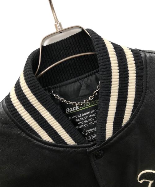 BACK CHANNEL（バックチャンネル）BACK CHANNEL (バックチャンネル) レザーブルゾン ブラック サイズ:Lの古着・服飾アイテム
