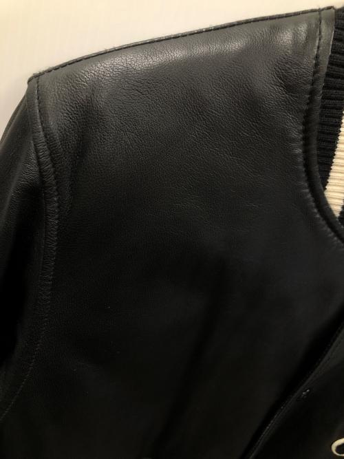 BACK CHANNEL（バックチャンネル）BACK CHANNEL (バックチャンネル) レザーブルゾン ブラック サイズ:Lの古着・服飾アイテム