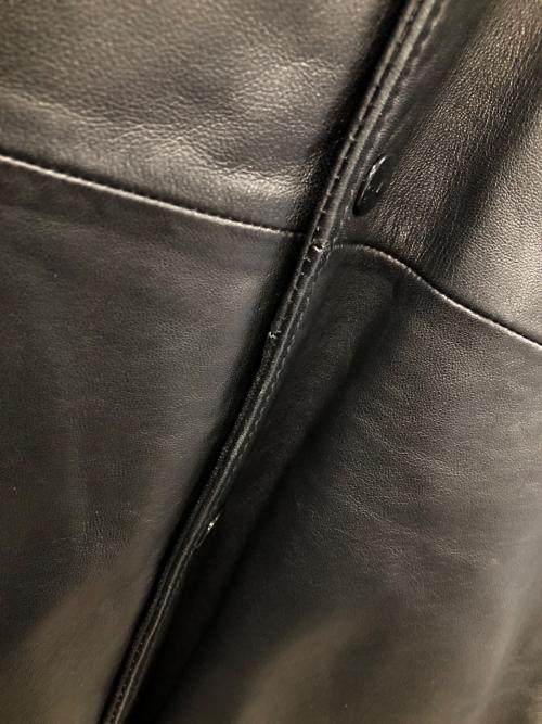 BACK CHANNEL（バックチャンネル）BACK CHANNEL (バックチャンネル) レザーブルゾン ブラック サイズ:Lの古着・服飾アイテム