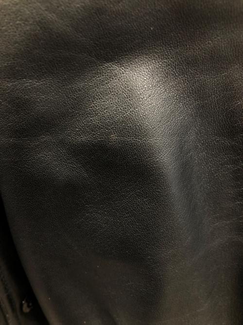 BACK CHANNEL（バックチャンネル）BACK CHANNEL (バックチャンネル) レザーブルゾン ブラック サイズ:Lの古着・服飾アイテム