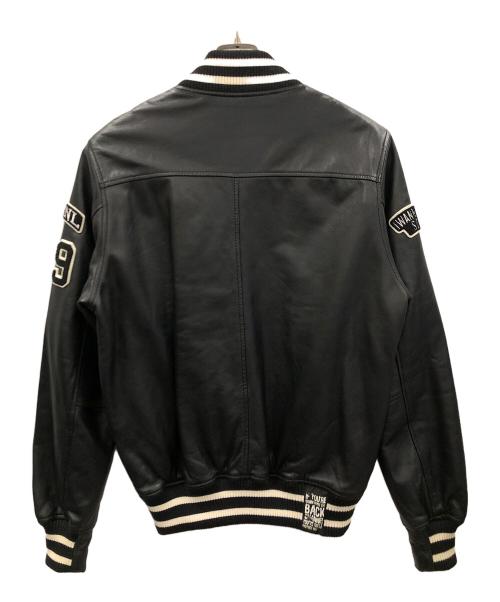 BACK CHANNEL（バックチャンネル）BACK CHANNEL (バックチャンネル) レザーブルゾン ブラック サイズ:Lの古着・服飾アイテム