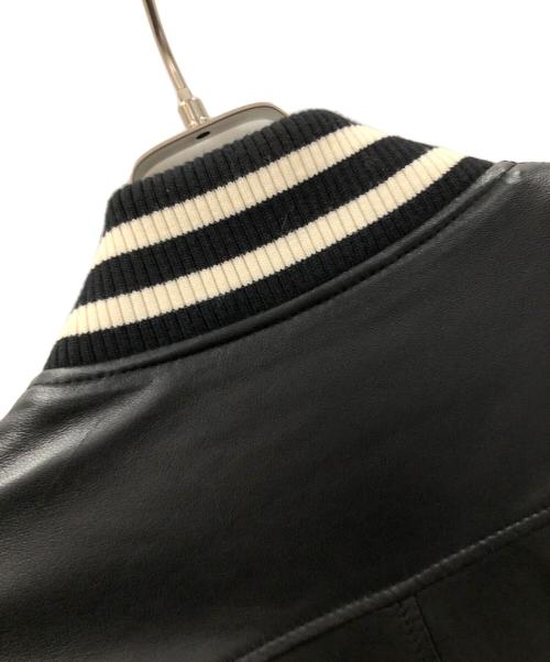 BACK CHANNEL（バックチャンネル）BACK CHANNEL (バックチャンネル) レザーブルゾン ブラック サイズ:Lの古着・服飾アイテム