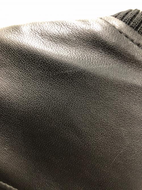 BACK CHANNEL（バックチャンネル）BACK CHANNEL (バックチャンネル) レザーブルゾン ブラック サイズ:Lの古着・服飾アイテム