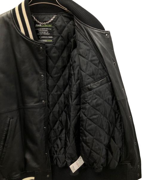 BACK CHANNEL（バックチャンネル）BACK CHANNEL (バックチャンネル) レザーブルゾン ブラック サイズ:Lの古着・服飾アイテム