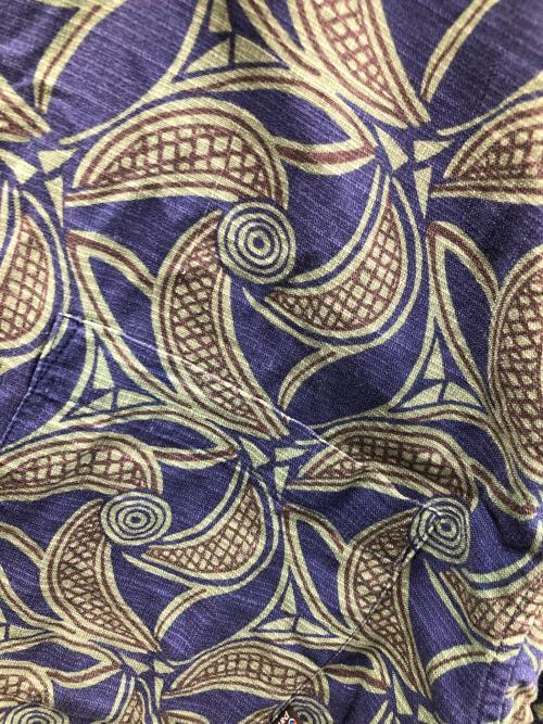 Patagonia（パタゴニア）Patagonia (パタゴニア) 半袖シャツ グリーン×ブルー サイズ:Sの古着・服飾アイテム