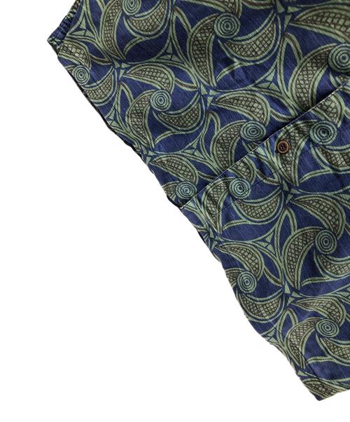 Patagonia（パタゴニア）Patagonia (パタゴニア) 半袖シャツ グリーン×ブルー サイズ:Sの古着・服飾アイテム