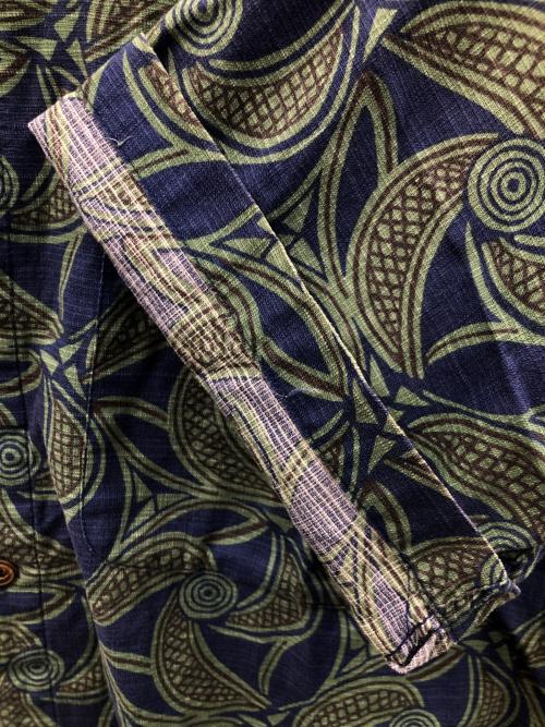 Patagonia（パタゴニア）Patagonia (パタゴニア) 半袖シャツ グリーン×ブルー サイズ:Sの古着・服飾アイテム