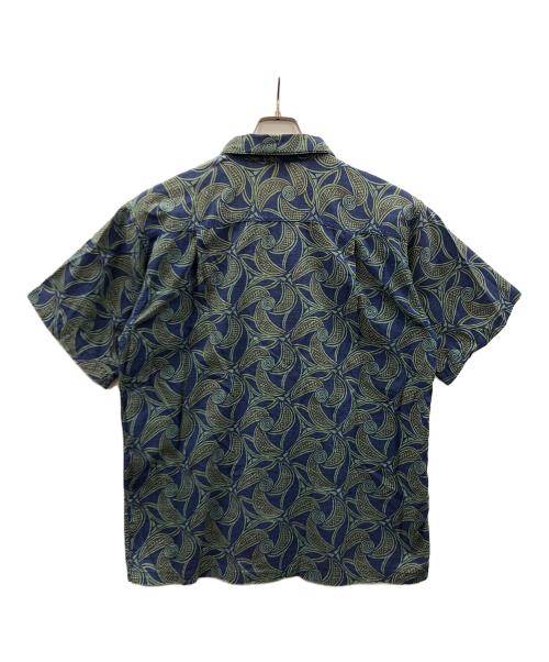 Patagonia（パタゴニア）Patagonia (パタゴニア) 半袖シャツ グリーン×ブルー サイズ:Sの古着・服飾アイテム