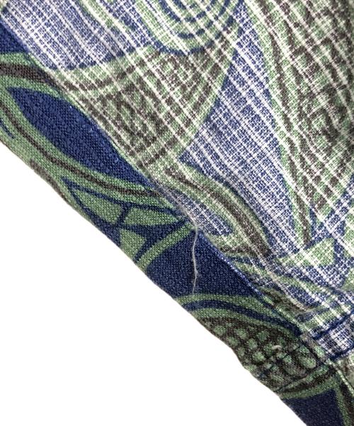 Patagonia（パタゴニア）Patagonia (パタゴニア) 半袖シャツ グリーン×ブルー サイズ:Sの古着・服飾アイテム