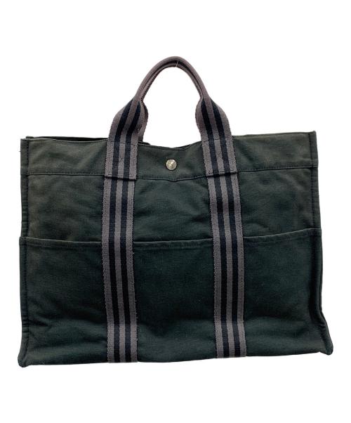 HERMES（エルメス）HERMES (エルメス) トートバッグ フールトゥMM ブラック サイズ:実寸サイズにてご確認ください。の古着・服飾アイテム