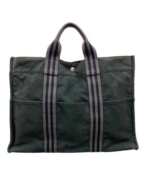 HERMES（エルメス）HERMES (エルメス) トートバッグ フールトゥMM ブラック サイズ:実寸サイズにてご確認ください。の古着・服飾アイテム