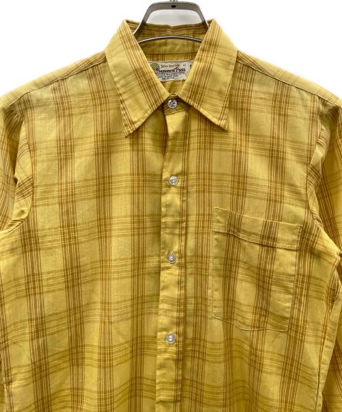 PERMANENT PRESS（パーマネントプレス）PERMANENT PRESS (パーマネントプレス) 長袖シャツ イエロー サイズ:Mの古着・服飾アイテム