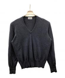 FEDELI（フェデーリ）の古着「Vネックニット」｜ネイビー