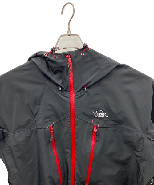 POLEWARDS（ポールワーズ）POLEWARDS (ポールワーズ) マウンテンパーカー ALPINE PEAKS DF JACKET（アルパインピークス デュアルフォース ジャケット） ブラック×レッド サイズ:XXLの古着・服飾アイテム