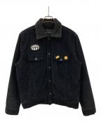 DEUS EX MACHINAデウス エクス マキナ）の古着「コーデュロイジャケット MIKEY OVERSIZED TRUCKER（マイキー オーバーサイズド トラッカー）」｜ブラック