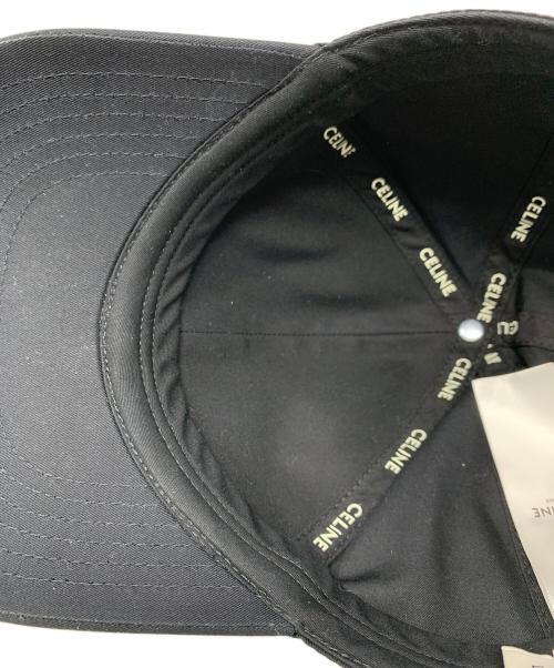 CELINE（セリーヌ）CELINE (セリーヌ) キャップ トリオンフ ベースボールキャップ 帽子 ブラック サイズ:Lの古着・服飾アイテム