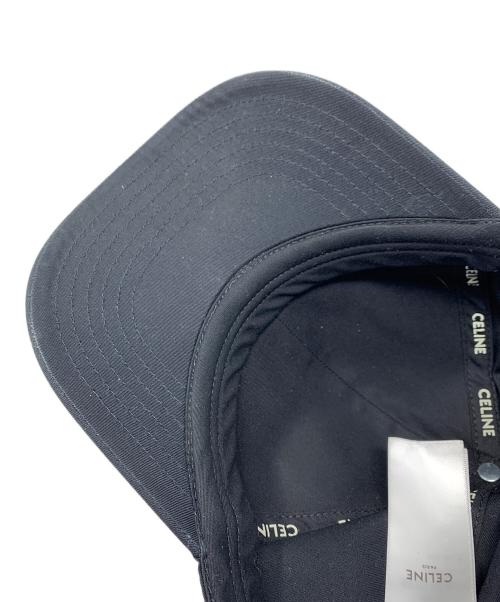 CELINE（セリーヌ）CELINE (セリーヌ) キャップ トリオンフ ベースボールキャップ 帽子 ブラック サイズ:Lの古着・服飾アイテム
