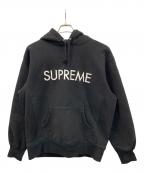 SUPREMEシュプリーム）の古着「プルオーバーパーカー capital hooded sweatshirt（キャピタル フーデッド スウェットシャツ）」｜ブラック
