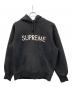 SUPREME（シュプリーム）の古着「プルオーバーパーカー capital hooded sweatshirt（キャピタル フーデッド スウェットシャツ）」｜ブラック