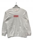 SUPREMEシュプリーム）の古着「長袖Tシャツ BOX LOGO L/S TEE」｜ホワイト