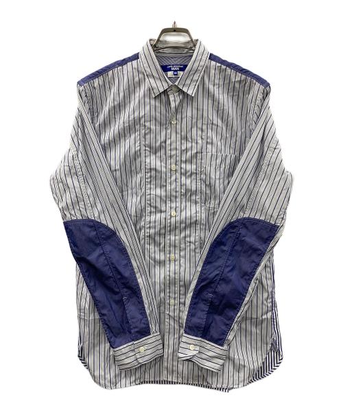 JUNYA WATANABE MAN（ジュンヤワタナベマン）JUNYA WATANABE MAN (ジュンヤワタナベマン) 長袖シャツ ブルー×ホワイト サイズ:Mの古着・服飾アイテム
