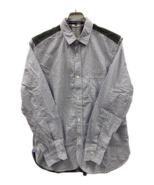 JUNYA WATANABE（ジュンヤワタナベ）JUNYA WATANABE (ジュンヤワタナベ) COMME des GARCONS MAN (コムデギャルソンマン) 長袖シャツ ブルー サイズ:Mの古着・服飾アイテム