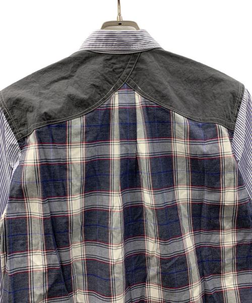 JUNYA WATANABE（ジュンヤワタナベ）JUNYA WATANABE (ジュンヤワタナベ) COMME des GARCONS MAN (コムデギャルソンマン) 長袖シャツ ブルー サイズ:Mの古着・服飾アイテム