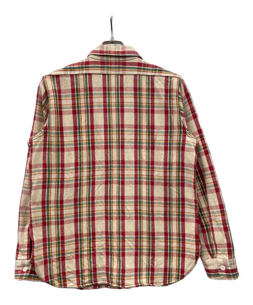 WAREHOUSE（ウエアハウス）WAREHOUSE (ウエアハウス) ネルシャツ レッド×ベージュ サイズ:実寸サイズにてご確認ください。の古着・服飾アイテム
