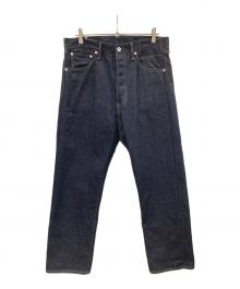 VISVIM（ビズビム）の古着「デニムパンツ SOCIAL SCULPTURE 00 UNWSD N.D.（ソーシャル スカルプチャー ゼロゼロ アンウォッシュド エヌディー）」｜ネイビー
