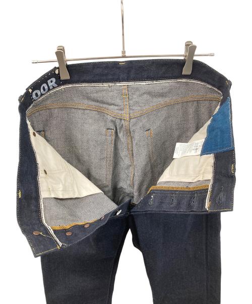 VISVIM（ビズビム）VISVIM (ビズビム) デニムパンツ SOCIAL SCULPTURE 00 UNWSD N.D.（ソーシャル スカルプチャー ゼロゼロ アンウォッシュド エヌディー） ネイビー サイズ:実寸サイズにてご確認ください。の古着・服飾アイテム