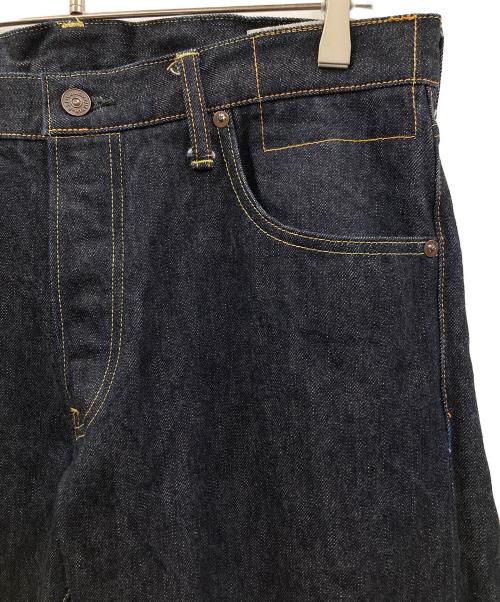 VISVIM（ビズビム）VISVIM (ビズビム) デニムパンツ SOCIAL SCULPTURE 01 SLIM RAW（ソーシャルスカルプチャー ゼロワン スリム ロウ） ネイビー サイズ:W34×L30の古着・服飾アイテム