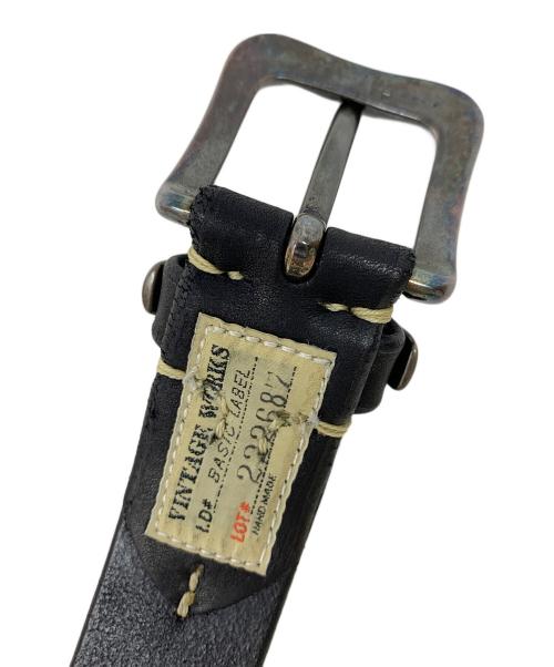 VINTAGE WORKS（ヴィンテージワークス）VINTAGE WORKS (ヴィンテージワークス) レザーベルト ブラック サイズ:35/89の古着・服飾アイテム