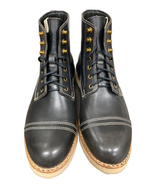 VISVIM（ビズビム）VISVIM (ビズビム) ショートブーツ VIRGIL CAP-FOLK（バージル キャップ フォルク） ブラック サイズ:M9の古着・服飾アイテム