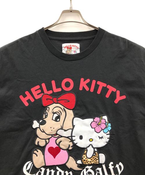 CANDY GALFY（キャンディーガルフィー）CANDY GALFY (キャンディーガルフィー) HELLO KITTY (ハローキティ) 長袖Tシャツ ブラック サイズ:大型犬(XL)の古着・服飾アイテム