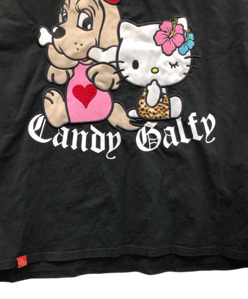 CANDY GALFY（キャンディーガルフィー）CANDY GALFY (キャンディーガルフィー) HELLO KITTY (ハローキティ) 長袖Tシャツ ブラック サイズ:大型犬(XL)の古着・服飾アイテム