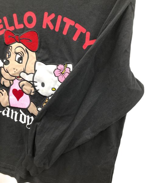 CANDY GALFY（キャンディーガルフィー）CANDY GALFY (キャンディーガルフィー) HELLO KITTY (ハローキティ) 長袖Tシャツ ブラック サイズ:大型犬(XL)の古着・服飾アイテム