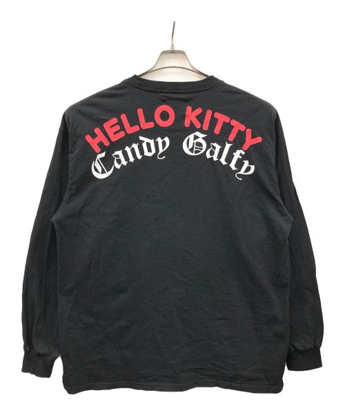 CANDY GALFY（キャンディーガルフィー）CANDY GALFY (キャンディーガルフィー) HELLO KITTY (ハローキティ) 長袖Tシャツ ブラック サイズ:大型犬(XL)の古着・服飾アイテム