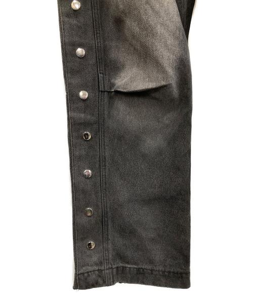 BREATH（ブレス）BREATH (ブレス) COATING SIDE BUTTON DENIM PANTS（コーティング サイド ボタン デニム パンツ） グレー サイズ:Mの古着・服飾アイテム