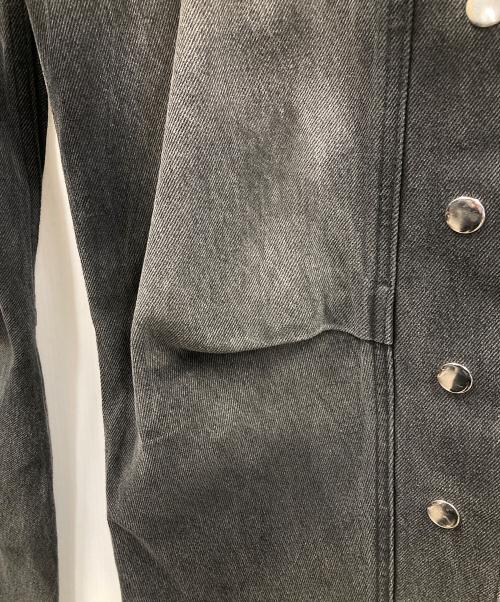 BREATH（ブレス）BREATH (ブレス) COATING SIDE BUTTON DENIM PANTS（コーティング サイド ボタン デニム パンツ） グレー サイズ:Mの古着・服飾アイテム