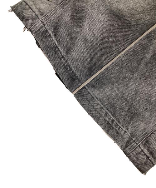 BREATH（ブレス）BREATH (ブレス) COATING SIDE BUTTON DENIM PANTS（コーティング サイド ボタン デニム パンツ） グレー サイズ:Mの古着・服飾アイテム